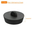 thumbnail image 2 of Uxcell 2Pcs Rubber Drain Stopper Bathtub Drain Plug Rubber Sink Stopper Drain Plug Black 1-3/4 Inch to 2 Inch, 2 of 6