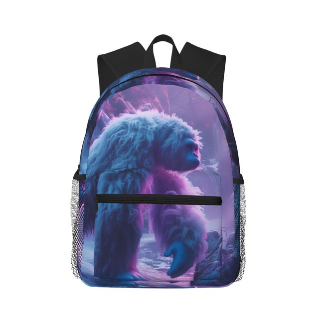 Easygdp Mystical White gorilla Jungle Mochila Casual para Portátil, Mochila para Escuela, Viajes, Negocios