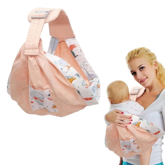 Fular Portabebés Multifunción Rosado Transpirable de Verano para Bebés de 3 a 36 Meses