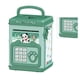 thumbnail image 4 of Caja de ahorro de dinero para niños, caja de seguridad con huella dactilar, contraseña, manual de dibujos animados, alcancía electrónica educativa verde, 4 of 14