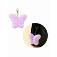 thumbnail image 5 of Mini Cute Plush Butterfly Charm Keychain Soft Stuffed Ornament Keyring Lovely Pendants for Purse Bag Backpack Handbag, 5 of 10