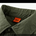 thumbnail image 3 of FRSASU Mens Vintage Shirts for Summer Outdoor Quick Dry Tees Button Down Shirt Short Sleeve Tshirt Stretchy T-shirts Army Green-A, 3 of 9