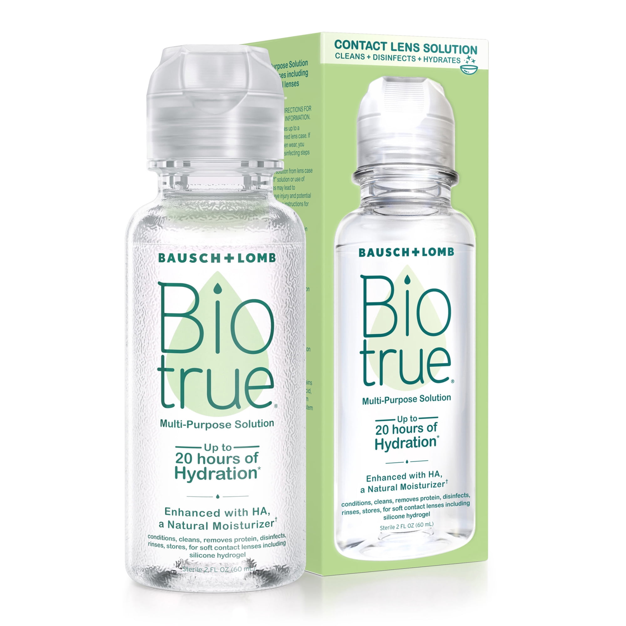 Biotrue Original Multi-Purpose Contact Lens Solution by Bausch + Lomb, Travel Size, 2 fl oz