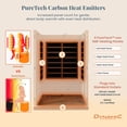 thumbnail image 3 of Dynamic Saunas Venice 2-Person Low EMF FAR Infrared Sauna, Canadian Hemlock, Portable, 3 of 9