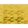 thumbnail image 1 of Ahgly Company Machine Washable Indoor Rectangle Transitional Yellow Area Rugs, 2' x 4', 1 of 7