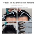 thumbnail image 2 of Peine de corte de pelo para hombres, cortadora en forma de S, peine curvo, peine plano, peine curvo, peluquería, pinza de pelo plana, peine de límite de posicionamiento, 2 of 6