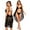 Black, variant on Swim Cover ups Womens Plus Size Bathing Suit Cover Ups Sexy Strap  Bikini Swimsuit Cover Up Beach Backless Wrap Long Dress Swim Coverups