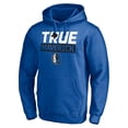 thumbnail image 2 of Men's Fanatics Blue Dallas Mavericks Post Up Hometown Collection Fitted Pullover Hoodie, 2 of 3