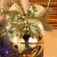 thumbnail image 4 of Adornos colgantes navideños, colgadores de puerta con cascabel, campana colgante para puerta navideña con pajarita de cinta, 4 of 5