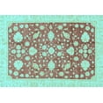 thumbnail image 1 of Ahgly Company Indoor Rectangle Oriental Light Blue Traditional Area Rugs, 2' x 5', 1 of 4