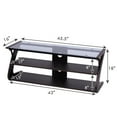 thumbnail image 2 of Costway 3-Tier TV Stand Entertainment Center  Tempered Glass Top  Media Console Furniture, 2 of 10