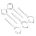 thumbnail image 1 of Llave hexagonal Uxcell de 5/32 pulgadas, 5 piezas de llave de bloqueo hexagonal romboidal estándar para dispositivo de salida de barra de empuje, plata, 1 of 7