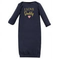 thumbnail image 2 of Hudson Baby Infant Girl Cotton Gowns, Girl Daddy Pink Navy, Preemie-Newborn, 2 of 4