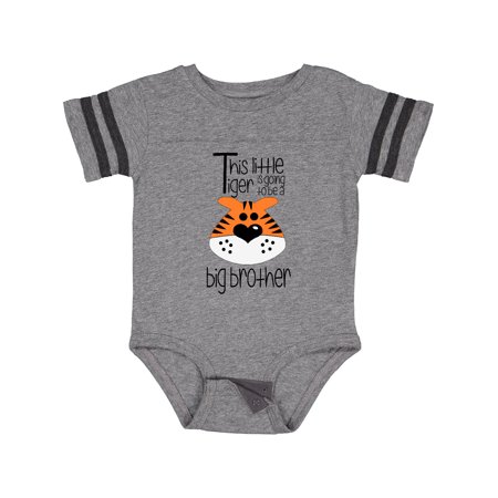 

Inktastic This Little Tiger is Going to Be a Big Brother Gift Baby Boy Bodysuit
