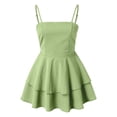 thumbnail image 4 of Wdgfv Robe Courte Dos Nu avec Nœud pour Femmes Été, 4 of 5