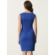 thumbnail image 3 of Vestido Tubo Allegra K Cuello Barco Azul M Mujer, 3 of 6