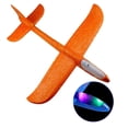 thumbnail image 1 of Aviones planeadores Aviones de planeador voladores con luz LED de destello 18.9 "Modo vuelo en espuma Vuelo de aire Avión aeroacrobacia Juego de deportes al aire libre Regalo para niños 3 4 5 6 7 Abanopi Aviones planeadores, 1 of 4