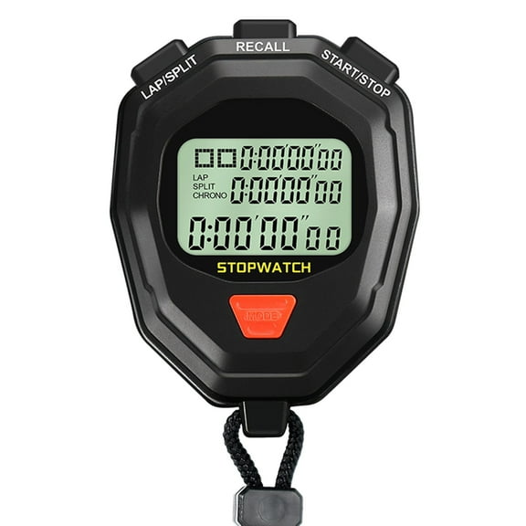 Timer Tools with Lanyard Digital Stopwatch Timer Outdoor Sports Training Timer Handheld Chronograph Stop Watch