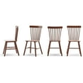 thumbnail image 4 of Dycanpo Wood Dining Chairs Set of 4 with Spindle Back for Kitchen, Dining Room and Farmhouse, Brown, 4 of 7