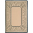 thumbnail image 2 of Safavieh Courtyard Cooper Botanical Indoor/Outdoor Area Rug, Natural/Blue, 4' x 5'7", 2 of 9