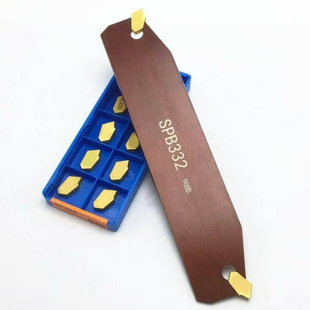 

Yohoo SP300 cutting insert with SPB332 SPB32-3 Groove Cut-Off Holder Cutting tool rods