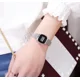 thumbnail image 3 of Relojes digitales de acero inoxidable Skmei Fashion para mujer, correa plateada, 3 of 4