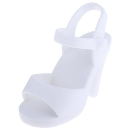 

1/4 BJD Dolls Shoes For Doll Ankle Belt High Heels Accessory Girl Gift White