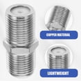 thumbnail image 3 of KEINXS 10pcs Coaxial Cable Connectors F-type Female to Female Coax Cable Extender Adapter for TV Cable Thread Coaxial Cable Extension Connectors  F-Type Coax Cable Adapter for TV Cable, 3 of 8