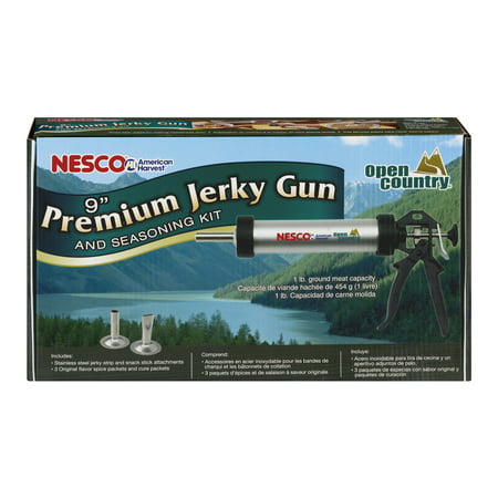 Nesco 9 Inch Aluminum Jerky Gun (Jerky Cannon Best Jerky Gun)