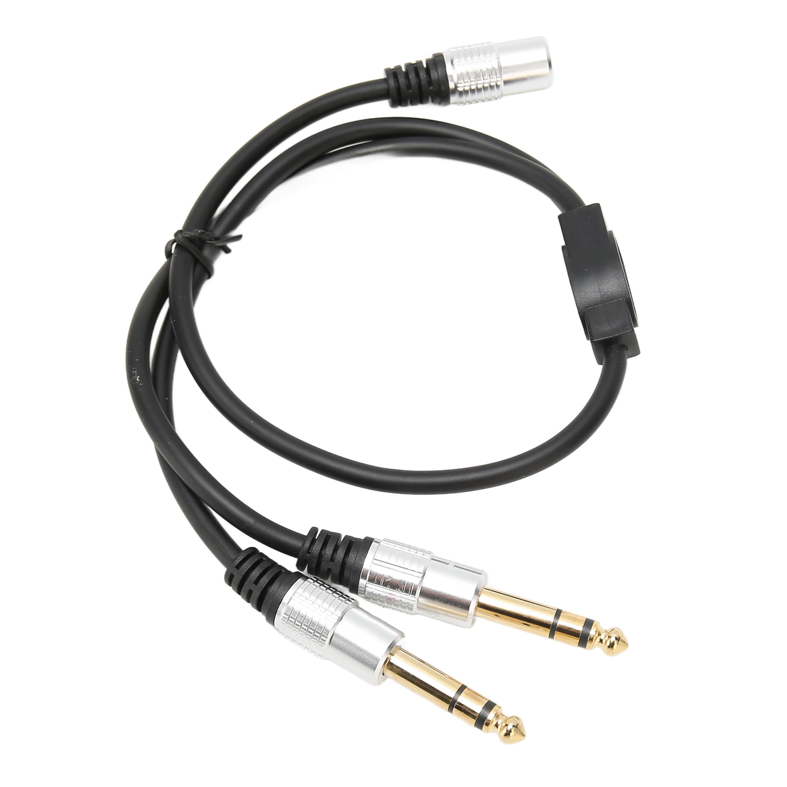 3.5mm To Dual 6.35mm Splitter Y Cable, Stable Female To Male Prevents Oxidation Gold Plated