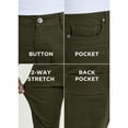 thumbnail image 6 of X RAY JEANS Mens Slim Fit Stretch Commuter Pants, Olive, 48X34, 6 of 7
