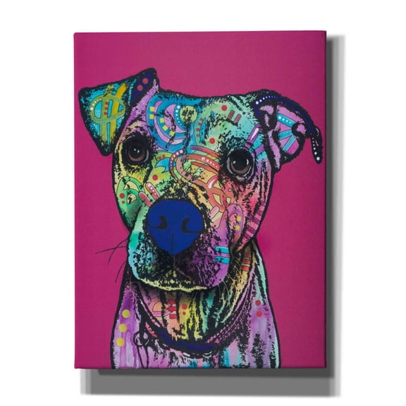 Epic Graffiti 'Rosa 23' by Dean Russo, Giclee Canvas Wall Art, 12"x16"