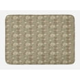 thumbnail image 1 of Abstract Bath Mat, Circles and Lines with Abstract Composition Hand Drawn Modern Artwork, Non-Slip Plush Mat Bathroom Kitchen Laundry Room Decor, 29.5 X 17.5 Inches, Sage Green Brown Blush, Ambesonne, 1 of 2
