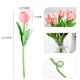 thumbnail image 2 of Tulipanes Artificiales Beksodi 20 Piezas Rosa Pálido Tacto Real, 2 of 8