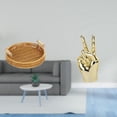 thumbnail image 2 of Cesta De Frutas Tejida, Cuenco Para Aperitivos, Plato De Pan, Escultura Creativa Para El Hogar, Sala De Estar, Escritorio, Armario, Estante, Decoración, Gesto Con Los Dedos, 2 of 8