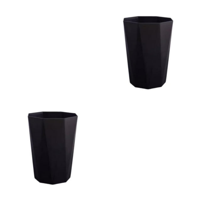relayinert Versatile Trash Can For Bedroom - Neat Look All Home Decoration Matchable Black S 2Set