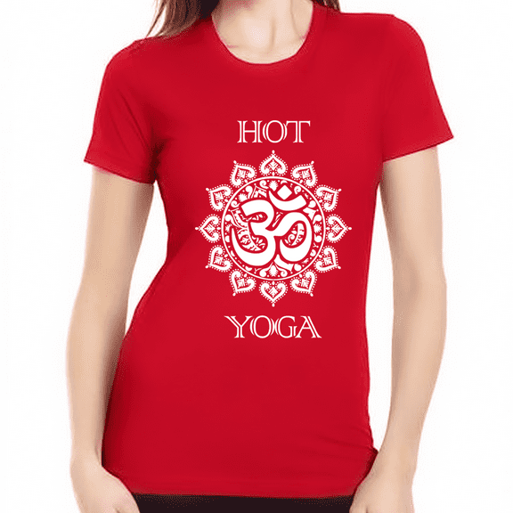 Yoga Tops for Women - Womens HOT Yoga Shirts for Women Premium Vintage OM HOT Yoga Shirt