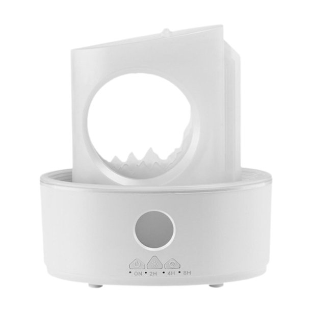 Humidificador Macarena con forma de gota de lluvia luz nocturna decoración base antideslizante difusor de aire decorativo difusor de aceites esenciales Blanco