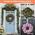 thumbnail image 6 of 2-Pack 12" Clear Non-Scratch Over-Door Wreath Hangers – Heavy-Duty Slim Hooks for Front Door Decor | Perfect for Easter/Halloween/Christmas Welcome Signs | Indoor & Outdoor Use (Weather-Resistant), 6 of 6