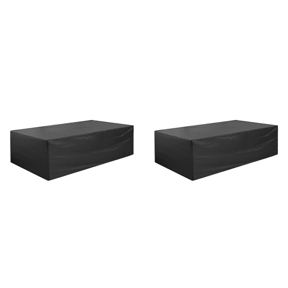 2X Patio Furniture Set Cover Waterproof,Heavy Duty Funiture Covers for Sectional Sofa Set Wicker Rattan Table XXL