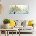 thumbnail image 5 of ZHONGYUTONG Big Tree Canvas Wall Art 3 Pieces Colorful Butterfly on Tree Picture Prints Abstract Paintings for Modern Living Room Bedroom Decor Framed (11.00" x 14.00" x 3PCS), 5 of 6