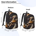 thumbnail image 2 of Balery Modern Funny Duck Mochila Clásica Impresa Básica para Viaje, Mochila Escolar Resistente al Agua, Mochila de Lona con Correas Ajustables-Medium, 2 of 5