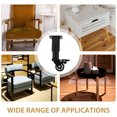 thumbnail image 3 of OFFIGAM 4pcs Table Legs With Wheels Black Metal Adjustable Height Strong And Durable, 3 of 8