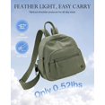 thumbnail image 6 of SPEKSEE Women Mini Lightweight Nylon Backpack, Water Resistant Casual Small Daypack Purse, Multi-Pocket Travel Backpack for Daily Commute, Shopping & Short Trip, 6 of 10