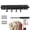 Black, variant on Valet Rod for Closet Pull Out – 12" Retractable Clothing Organizer with 4 Hooks, Heavy Duty Sliding Storage Accessory for Bedroom Laundry Bathroom Daily Use