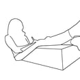 thumbnail image 4 of 24"*21"*8" Sleep Restoration Memory Foam Trapezoid Leg Support Pillow Leg Pillow, 4 of 7