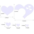 thumbnail image 2 of Adhesivo de pared con forma de corazón CCINEE, diseño 3D, 11 unidades, 2 of 6