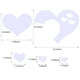 thumbnail image 2 of Adhesivo de pared con forma de corazón CCINEE, diseño 3D, 11 unidades, 2 of 6