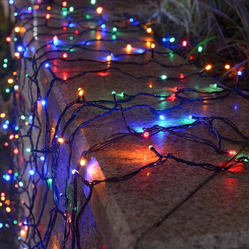 Details about   100 LED String Lights with 8 light sequence controller for Indoor Outdoor 