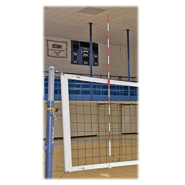 Tandem Sport Antennes Officielles de Filet de Volleyball Rouge et Blanc, 1 Paire, Convient aux Filets de 36" et 1 Mètre